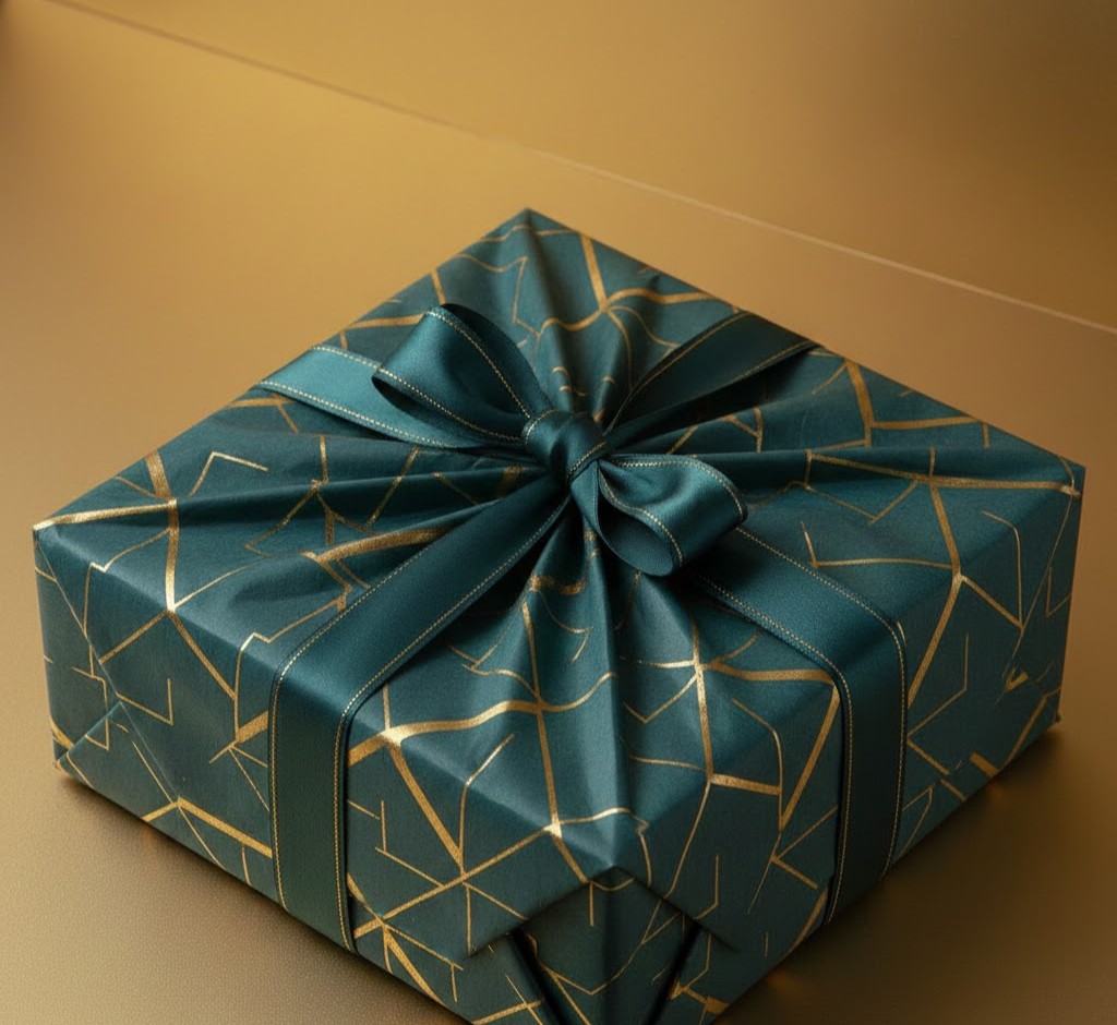 Modern geometric folding pattern